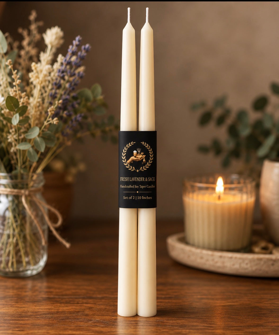 2 Pack of Tapered Candles